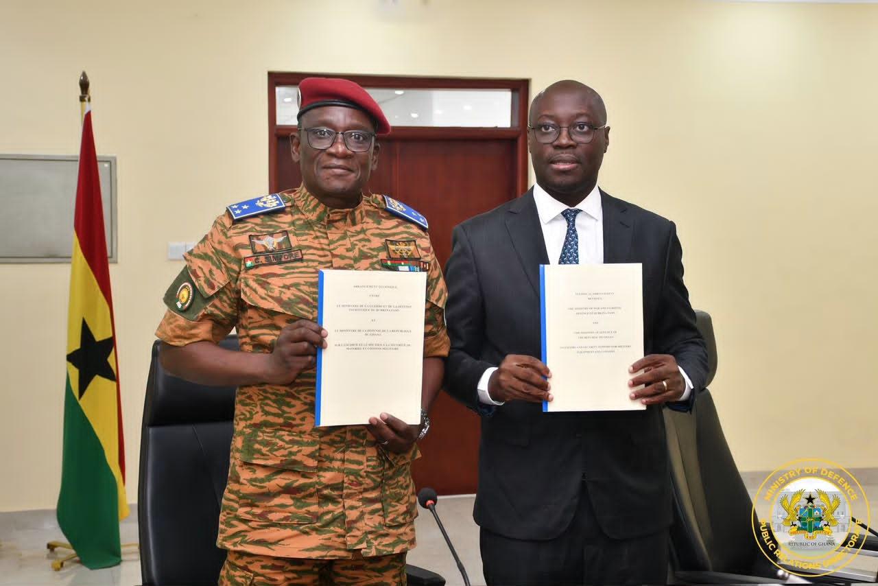 Ghana and Burkina Faso Sign Defence Cooperation Agreement to Secure Cross-Border Trade Routes