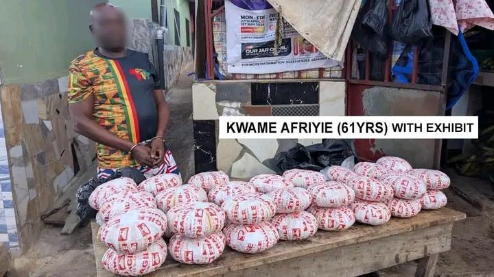 Police Arrest Suspected Drug Peddlers, Seize Large Quantities of Narcotics in Kumasi Crackdown