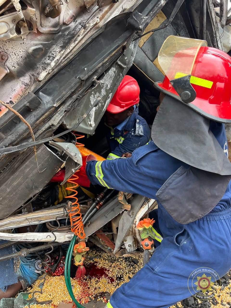 Two Dead in Cargo Truck Collision on Accra-Kumasi Highway