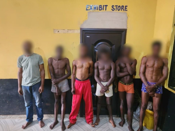 Nine Suspects Arrested for Alleged Narcotics Trading and Prostitution in Akyem Abomosu