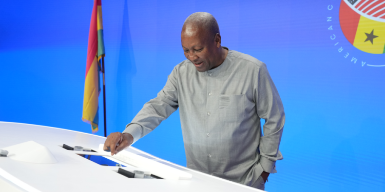 President Mahama Rings Nasdaq Closing Bell, Declares Ghana “Open for Business”