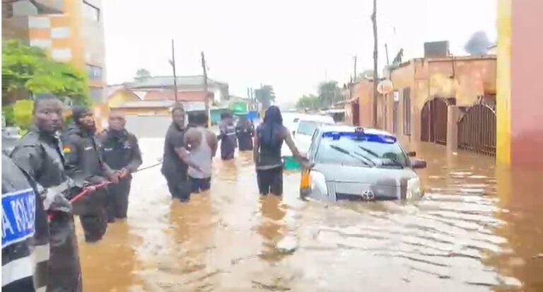 Five Rescued as Floods Wreak Havoc in Adabraka–Odawna Area
