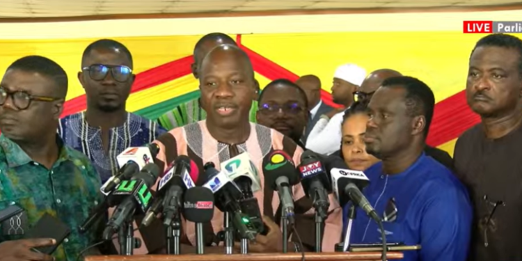 Majority Leader Accuses Minority of Prioritising Media Optics Over Accountability in BoG Governor Briefing