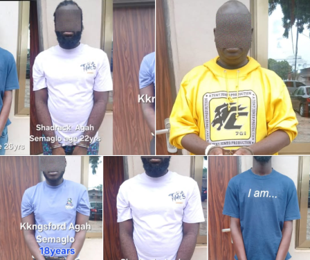 Accra Police Arrest Five Suspected Armed Robbers and Landguards at Sapeiman Faase