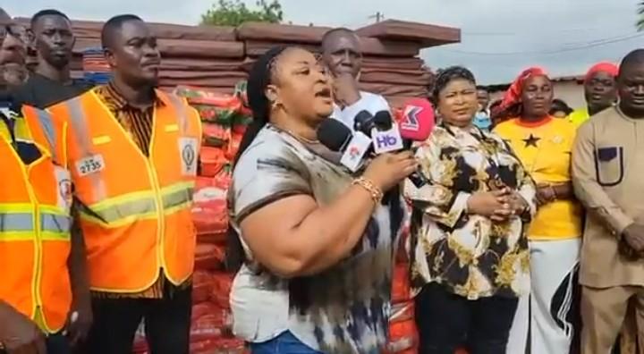 Okaikwei North MP Donates Relief Items to Flood Victims, Urges Unity