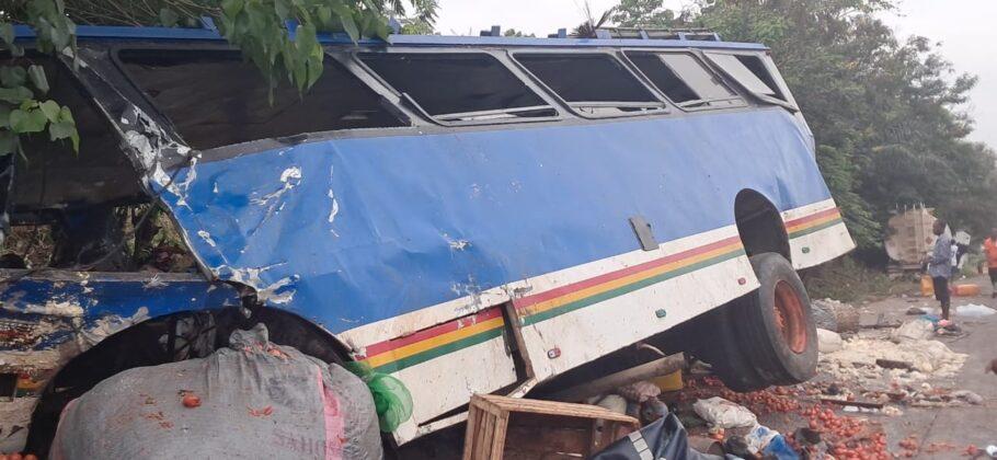 At Least 13 Feared Dead in Fatal Three-Vehicle Crash on Kumasi-Accra Highway